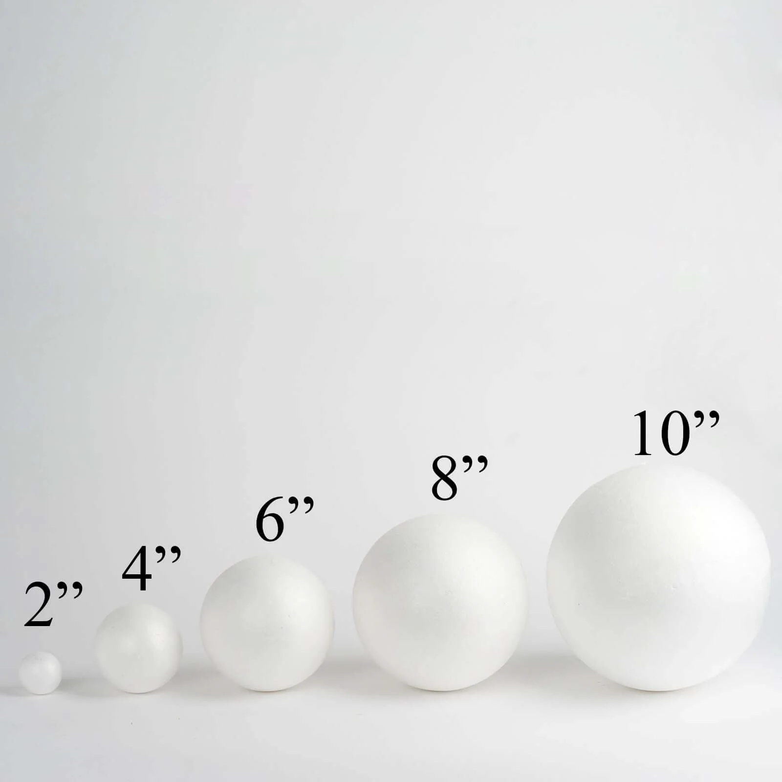 2 Pack White StyroFoam Foam Balls For Arts, Crafts and DIY 10" - Image 6