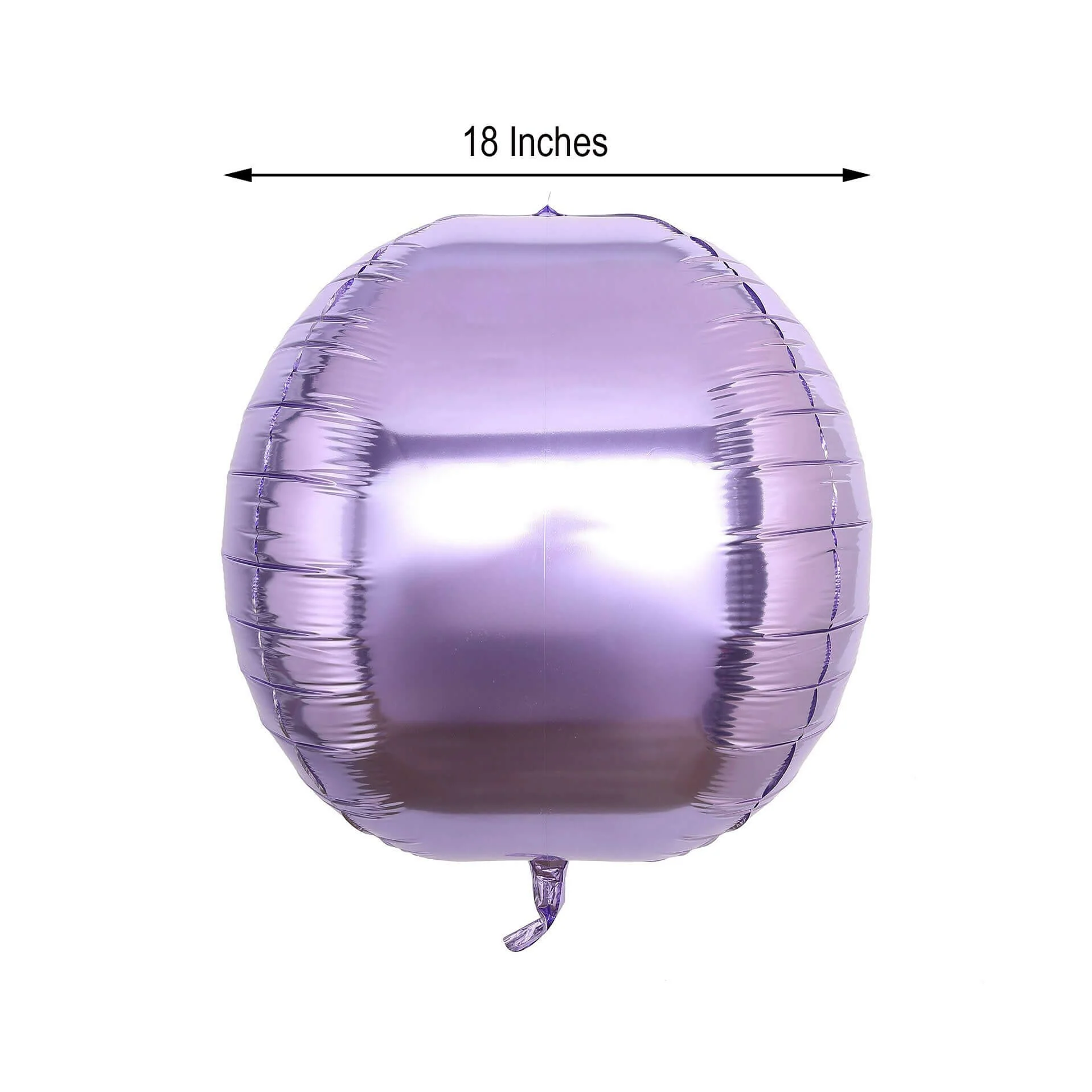 2 Pack Lavender Lilac Sphere Mylar Foil Helium or Air Balloons 18" 4D - Image 3