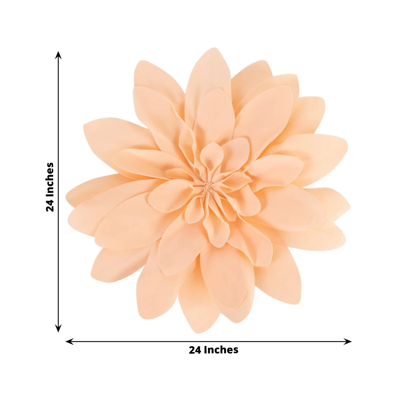 2 Pack Blush Real-Like Soft Foam Craft Daisy Flower Heads 24" - Image 3