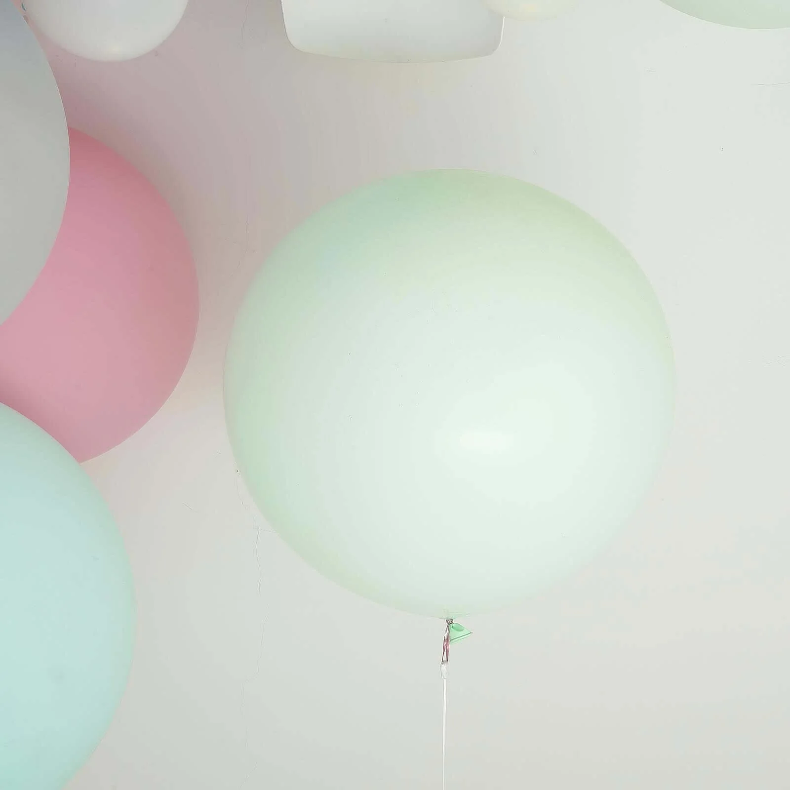 2 Pack Large Matte Pastel Mint Helium/Air Premium Latex Balloons 32" - Image 10