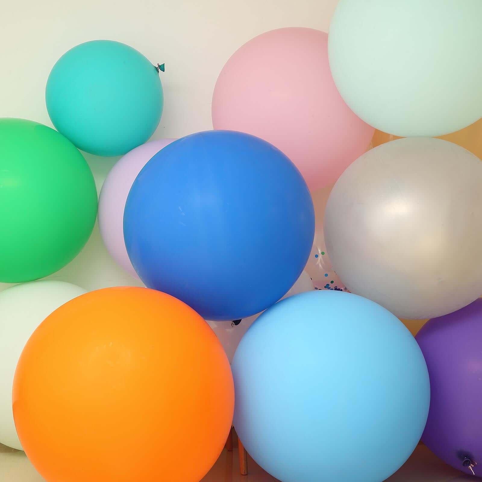 2 Pack Large Matte Pastel Seafoam Helium or Air Latex Balloons 32" - Image 9