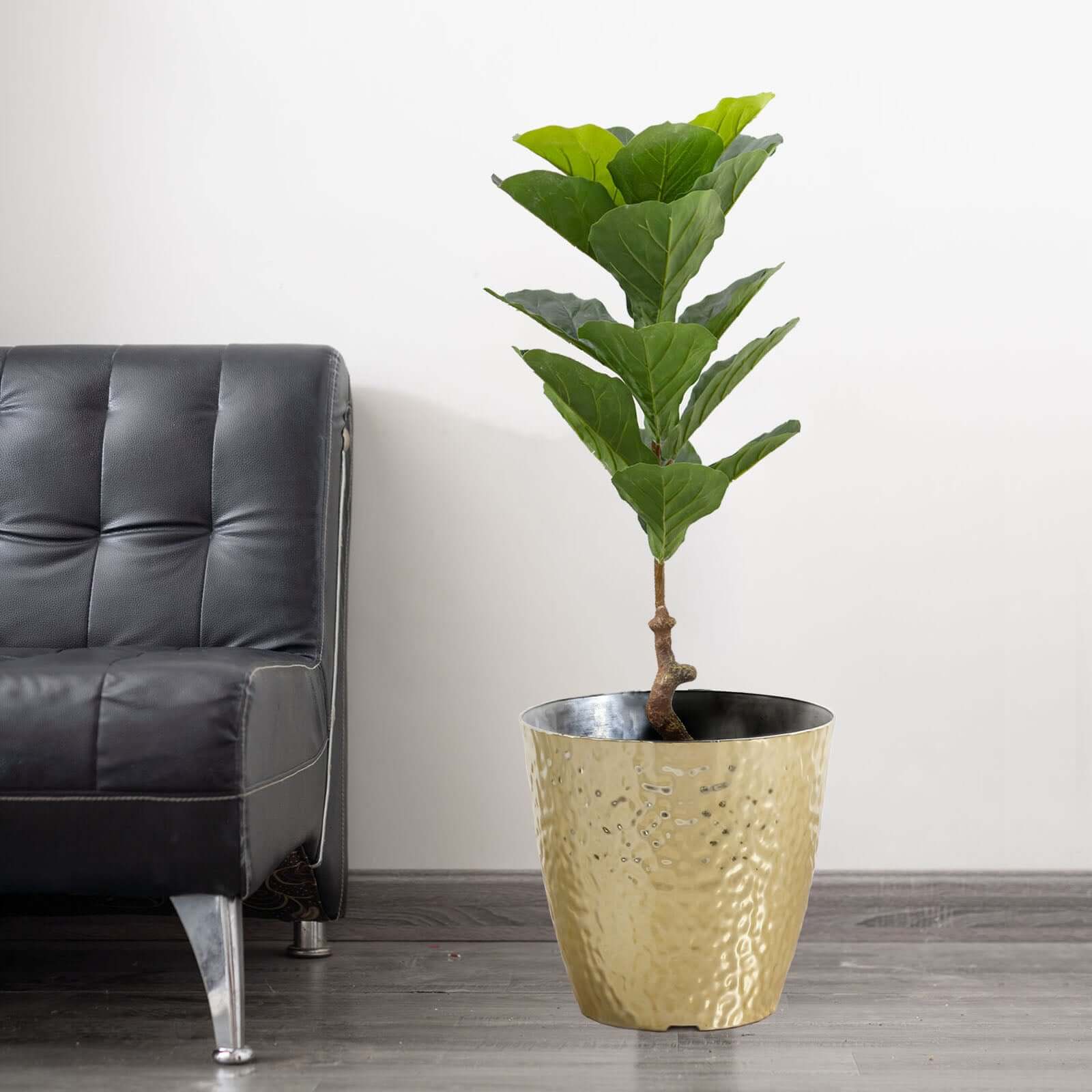 2 Pack Artificial Fiddle Leaf Fig Tree Potted Indoor Planter 3ft - Image 8