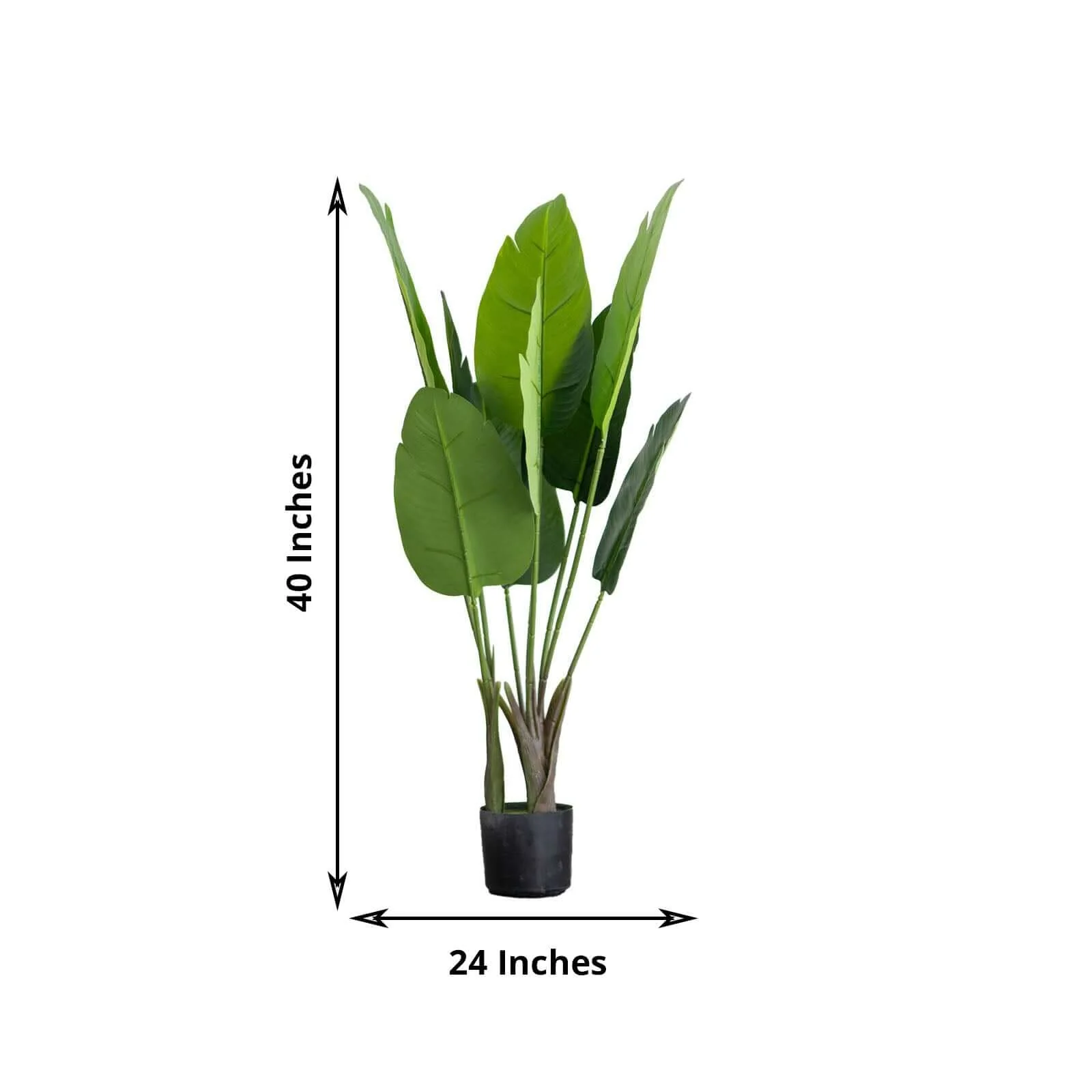 2 Pack Faux Potted Bird of Paradise Plant 3ft - Image 3