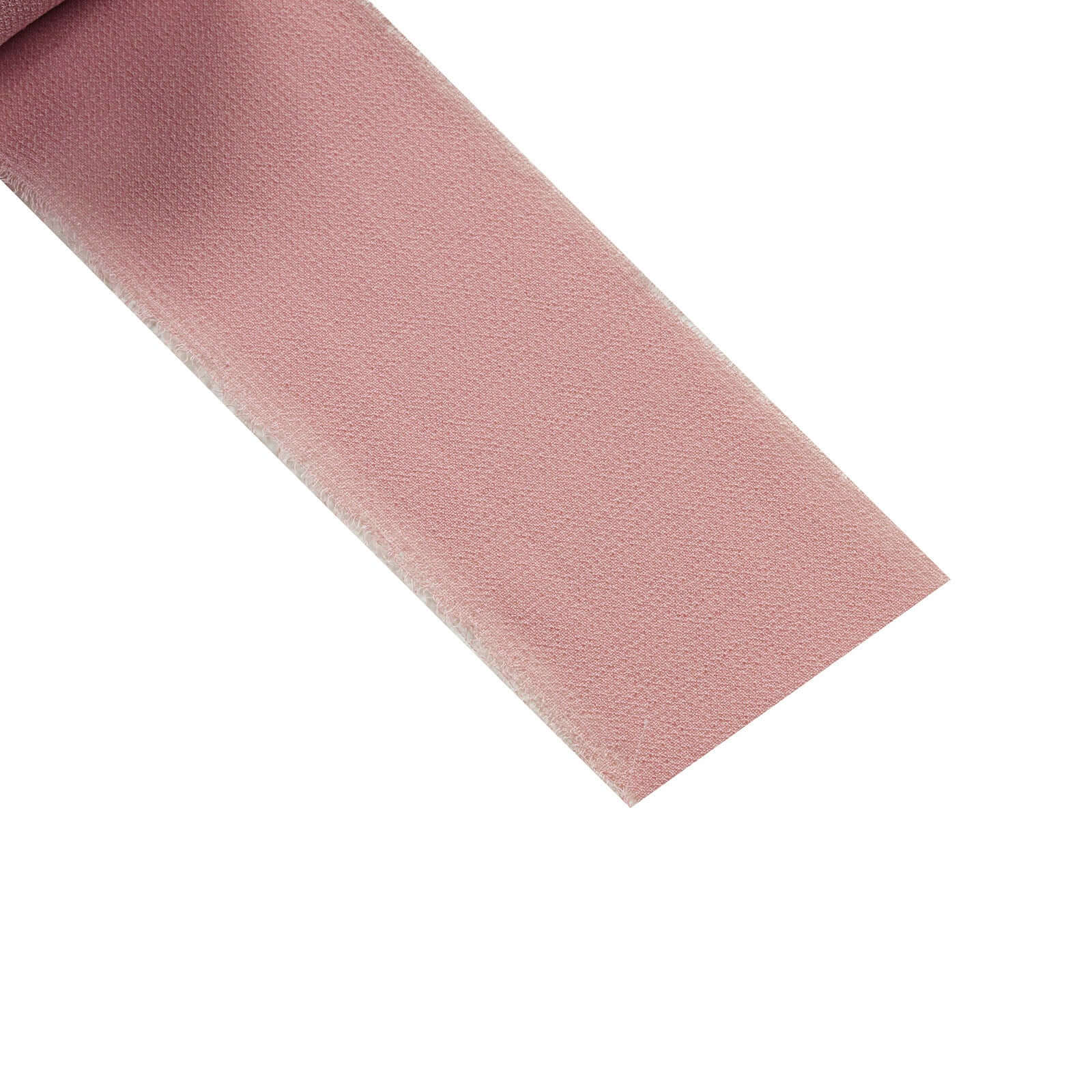 2 Pack Dusty Rose Silk-Like Chiffon Linen Ribbon Roll For Bouquets, Wedding Invitations Gift Wrapping 6yd - Image 8