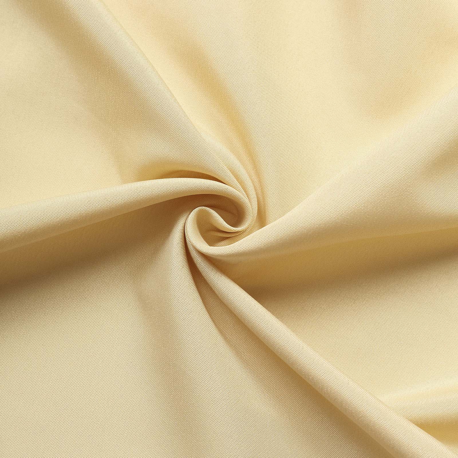 2 Pack 5ftx8ft Champagne Polyester Backdrop Drape Curtains With Rod Pockets, Event Divider Panels 130GSM - Image 8