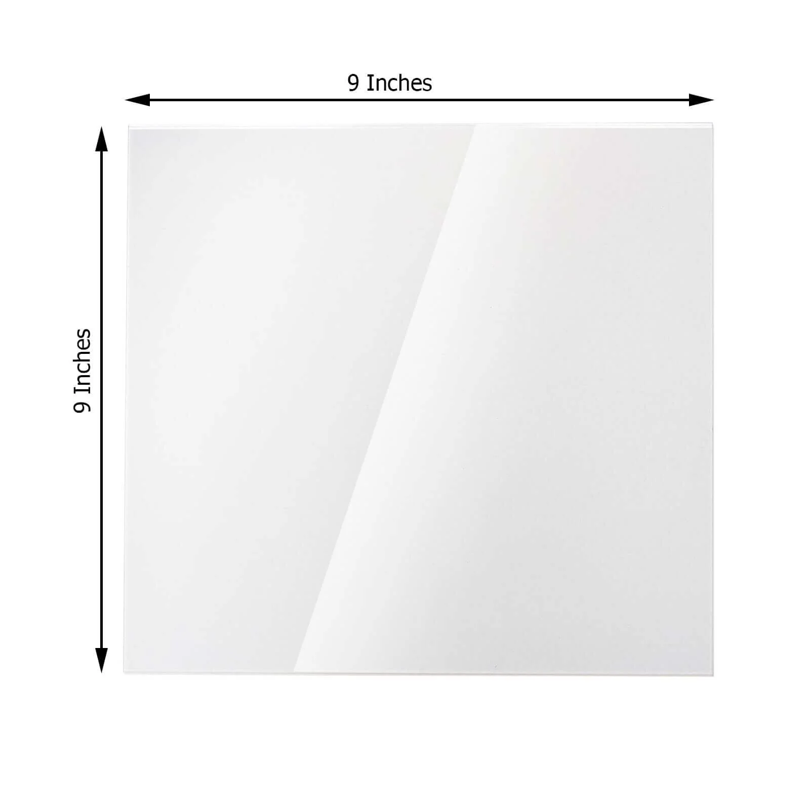 2-Pack Clear Acrylic Plexiglass Sheets 3mm Thick Top Plates 9" Square - Protective Film Coating - Image 3