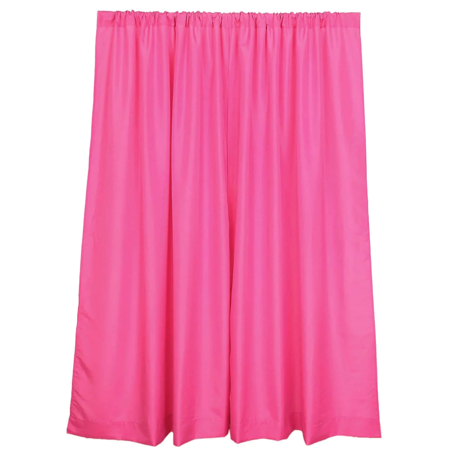2 Pack 5ftx8ft Fuchsia Polyester Backdrop Drape Curtains With Rod Pockets, Event Divider Panels 130GSM - Image 5