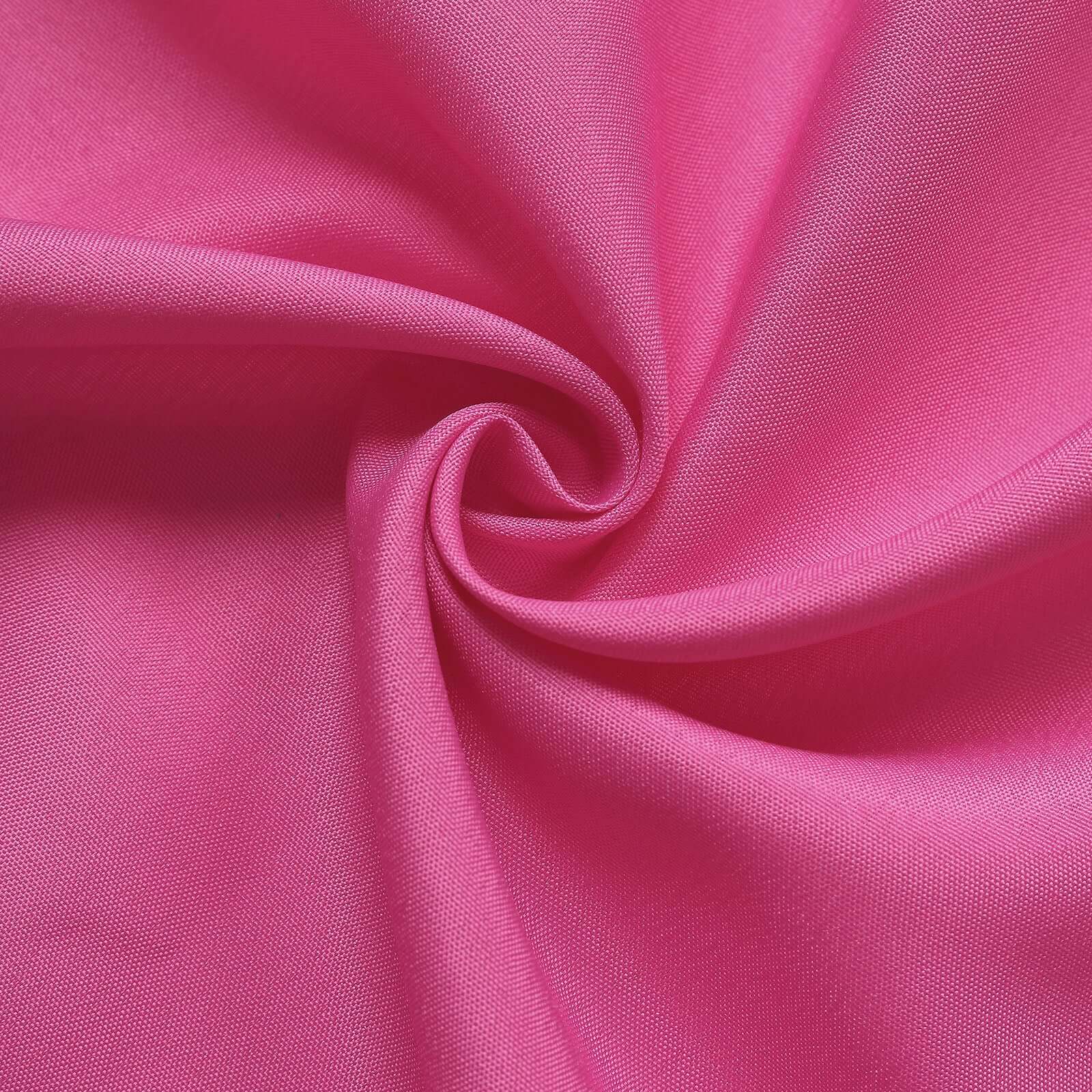 2 Pack 5ftx8ft Fuchsia Polyester Backdrop Drape Curtains With Rod Pockets, Event Divider Panels 130GSM - Image 8