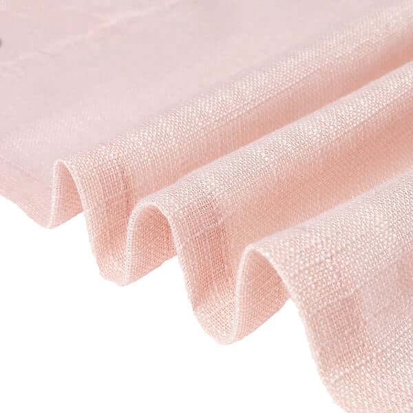 2 Pack Handmade Blush Faux Linen Curtains, Curtain Panels With Chrome Grommets 52"x64" - Image 14