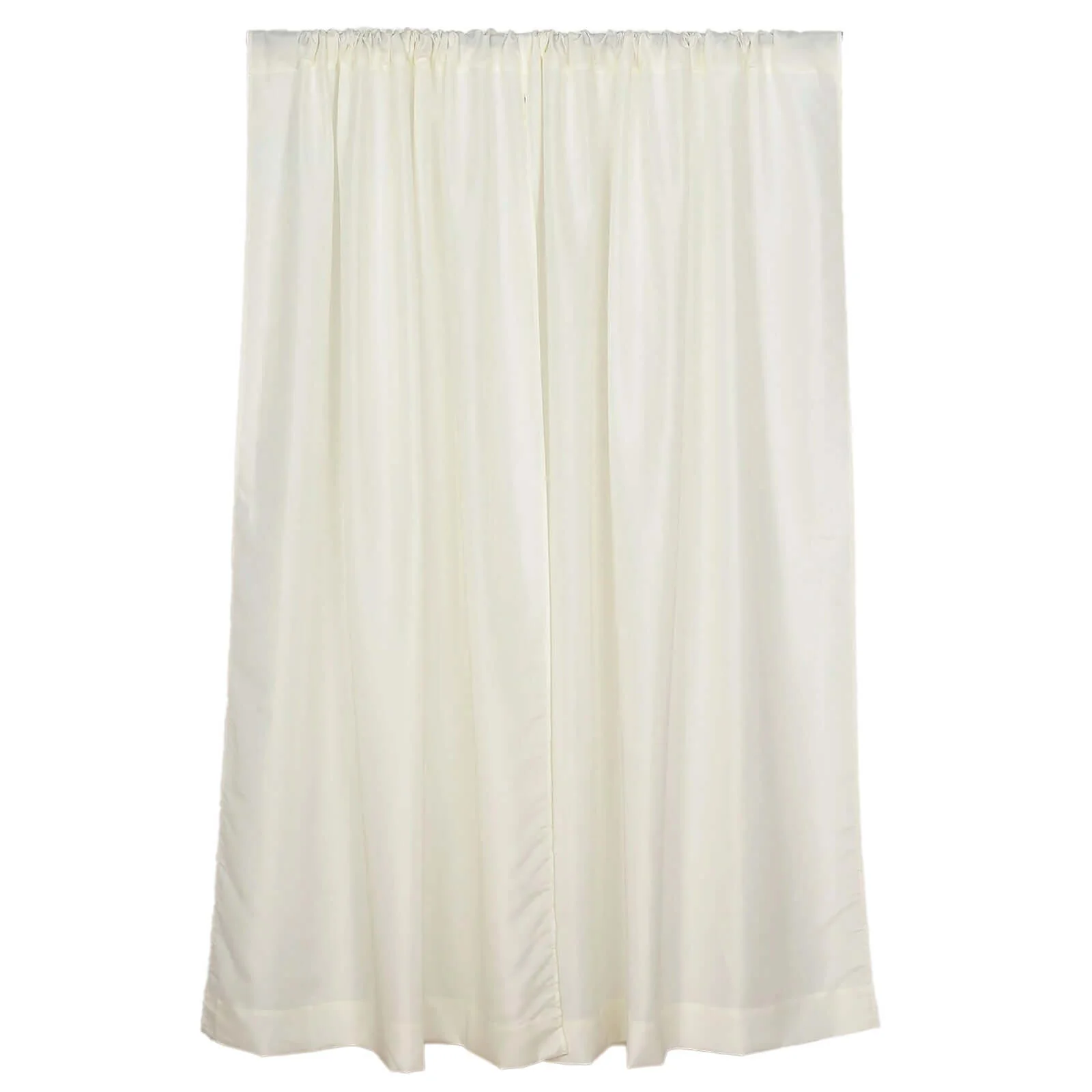 2 Pack 5ftx8ft Ivory Polyester Backdrop Drape Curtains With Rod Pockets, Event Divider Panels 130GSM - Image 5