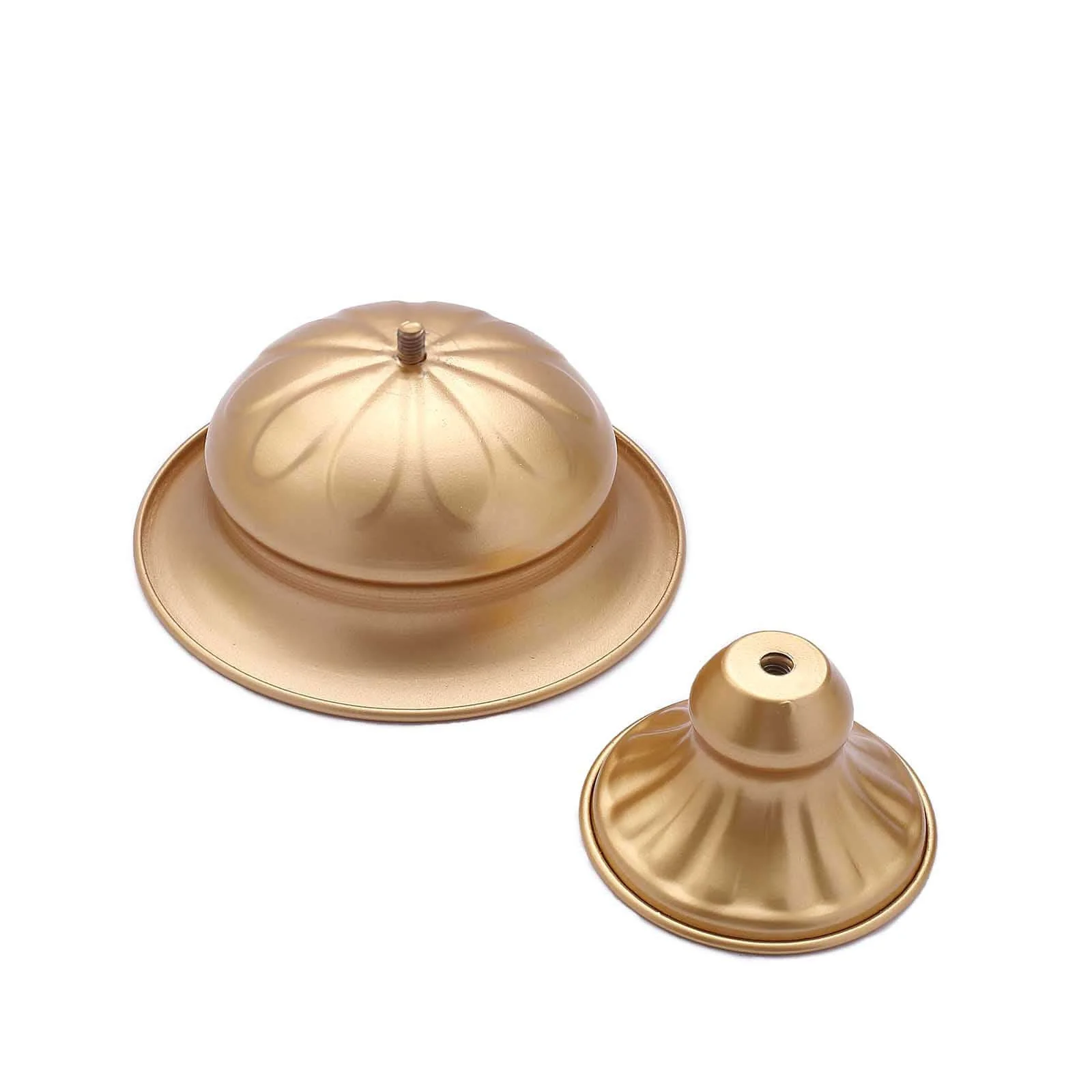 2-Pack Metal Flower Vases Pedestal 4" Wine Goblet Style Gold - Antique Mini Compote Vase for Luxurious Table Decor - Image 8