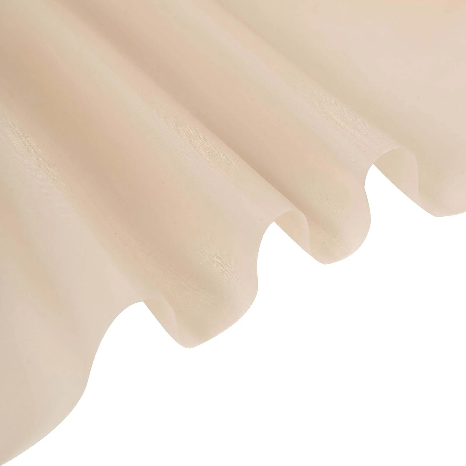 2 Pack 5ftx10ft Nude Chiffon Backdrop Drape Curtains, Durable Flame Resistant Sheer Organza Event Divider Panels With Rod Pockets - Image 8