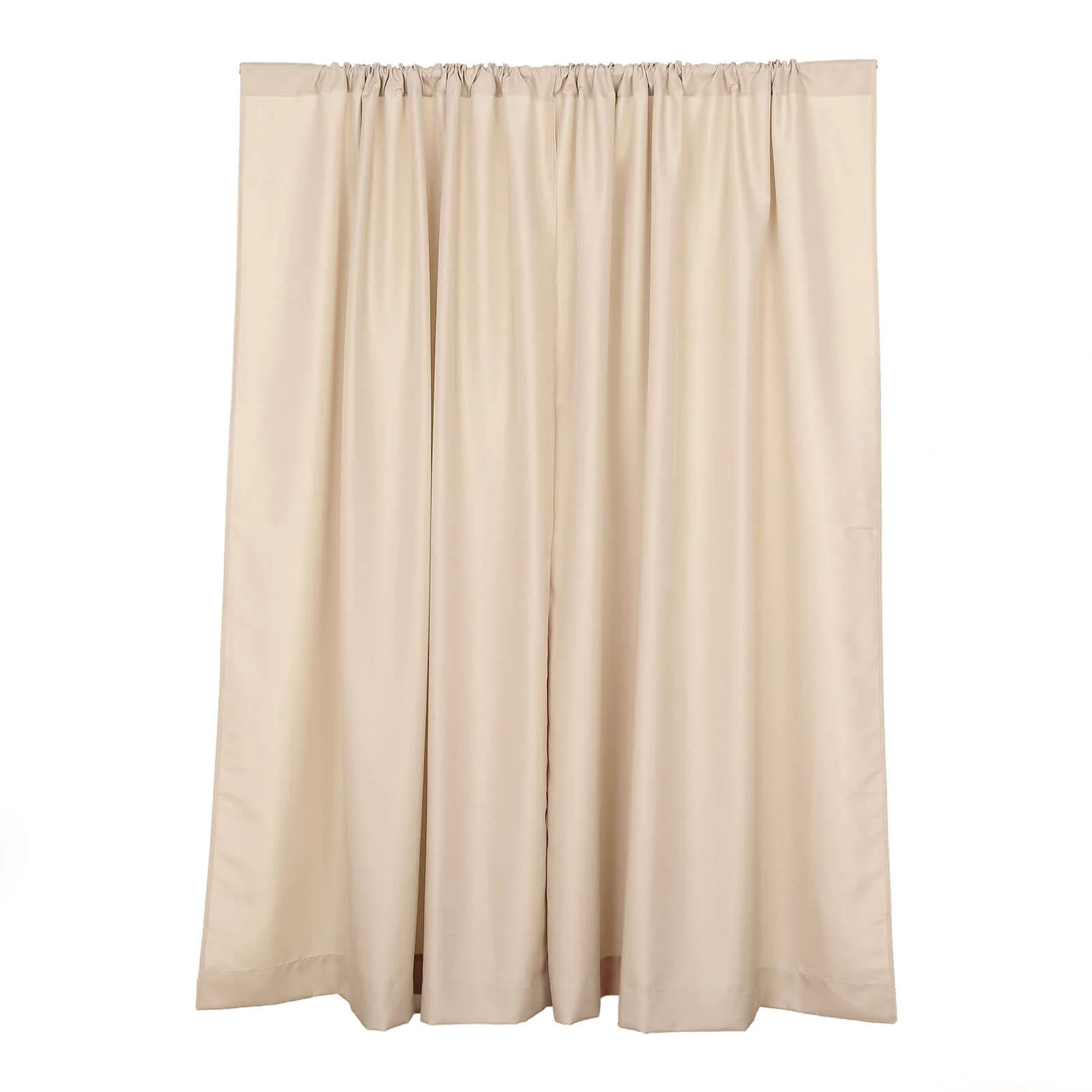 2 Pack 5ftx8ft Nude Polyester Backdrop Drape Curtains With Rod Pockets, Event Divider Panels 130GSM - Image 7