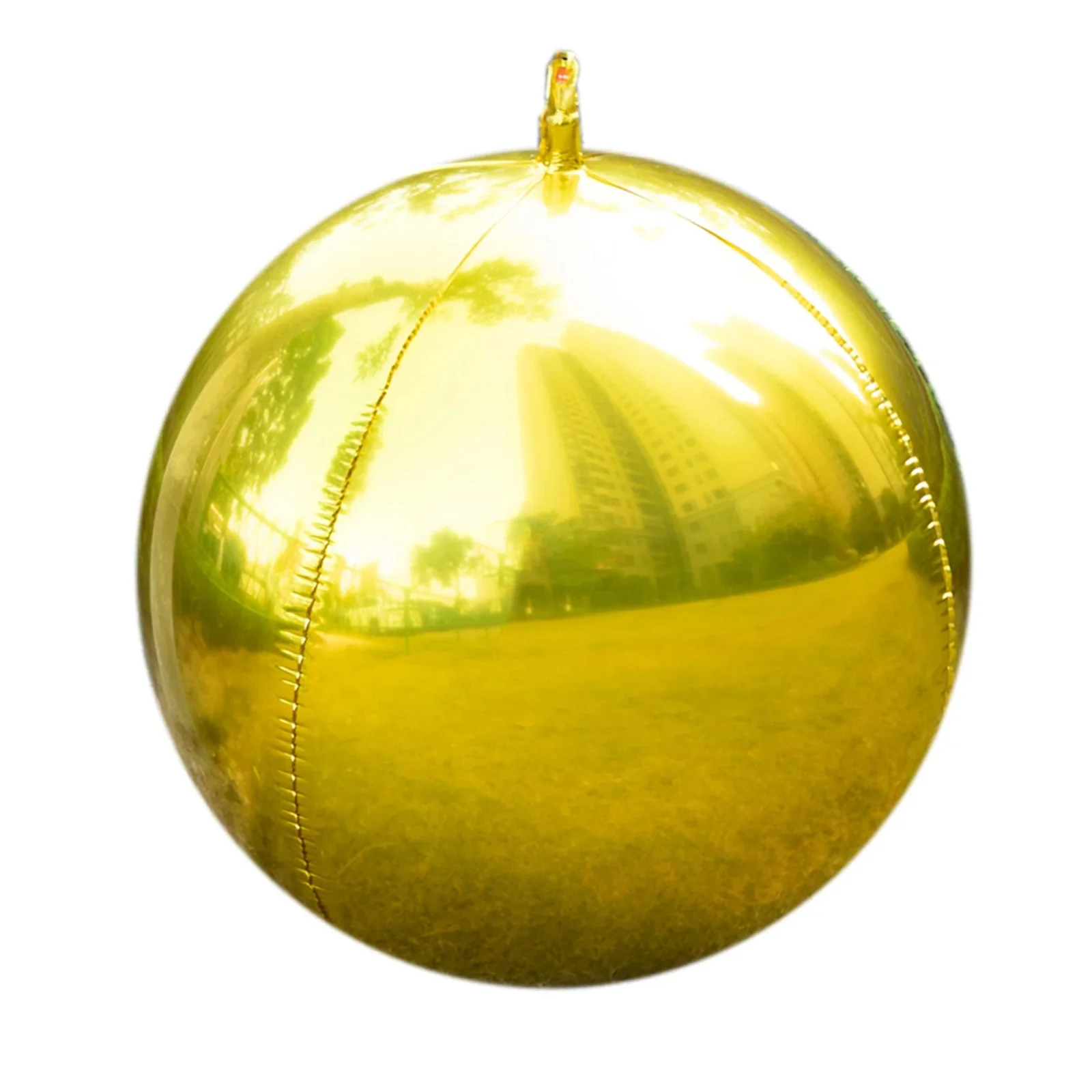 2-Pack Orbz Mylar Foil Balloons, 43" Metallic Gold Large Round Sphere Helium or Air-Filled Party Decorations - Image 6