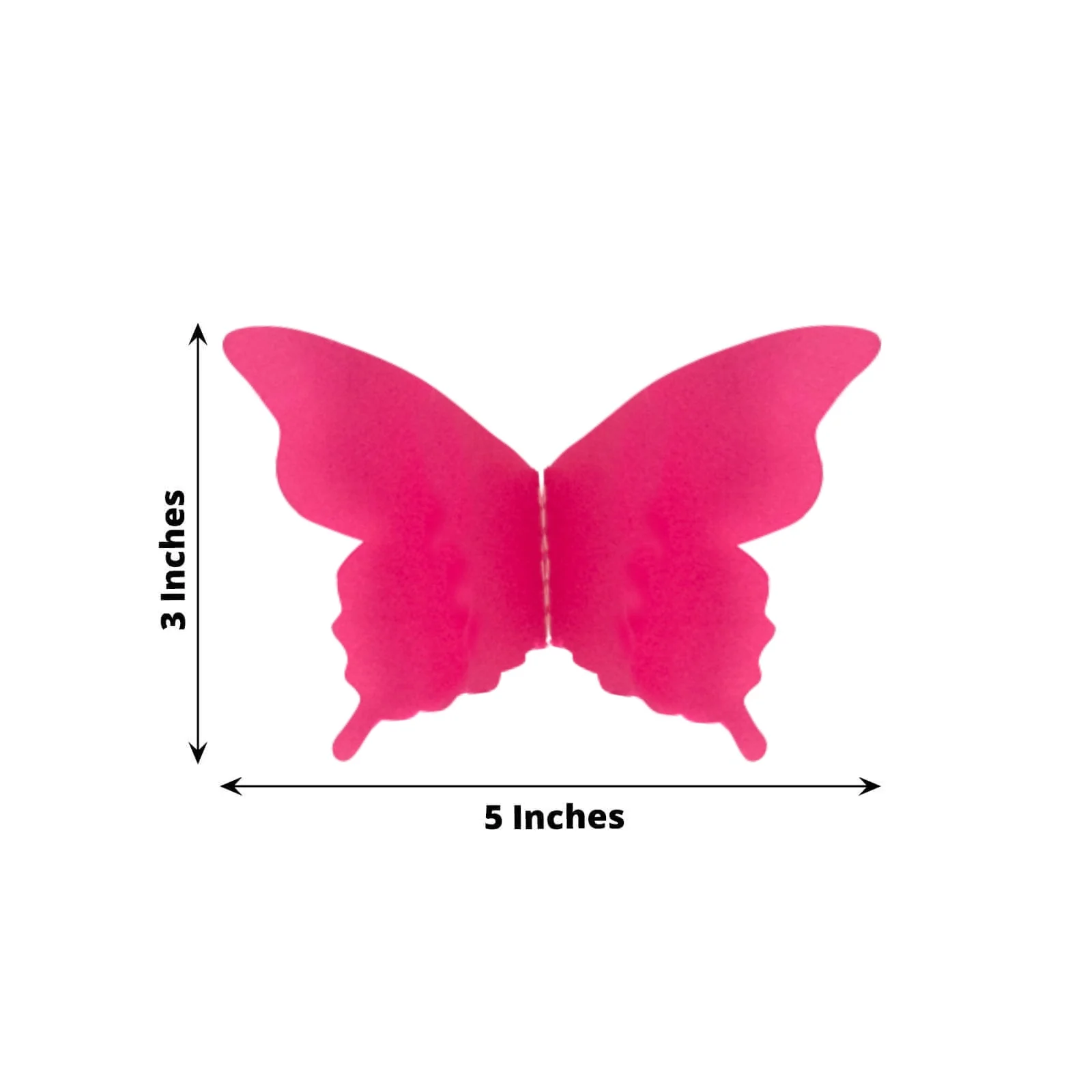2 Pack Pink 3D Paper Butterfly String Banners, Hanging Garland Party Streamers 9ft - Image 3