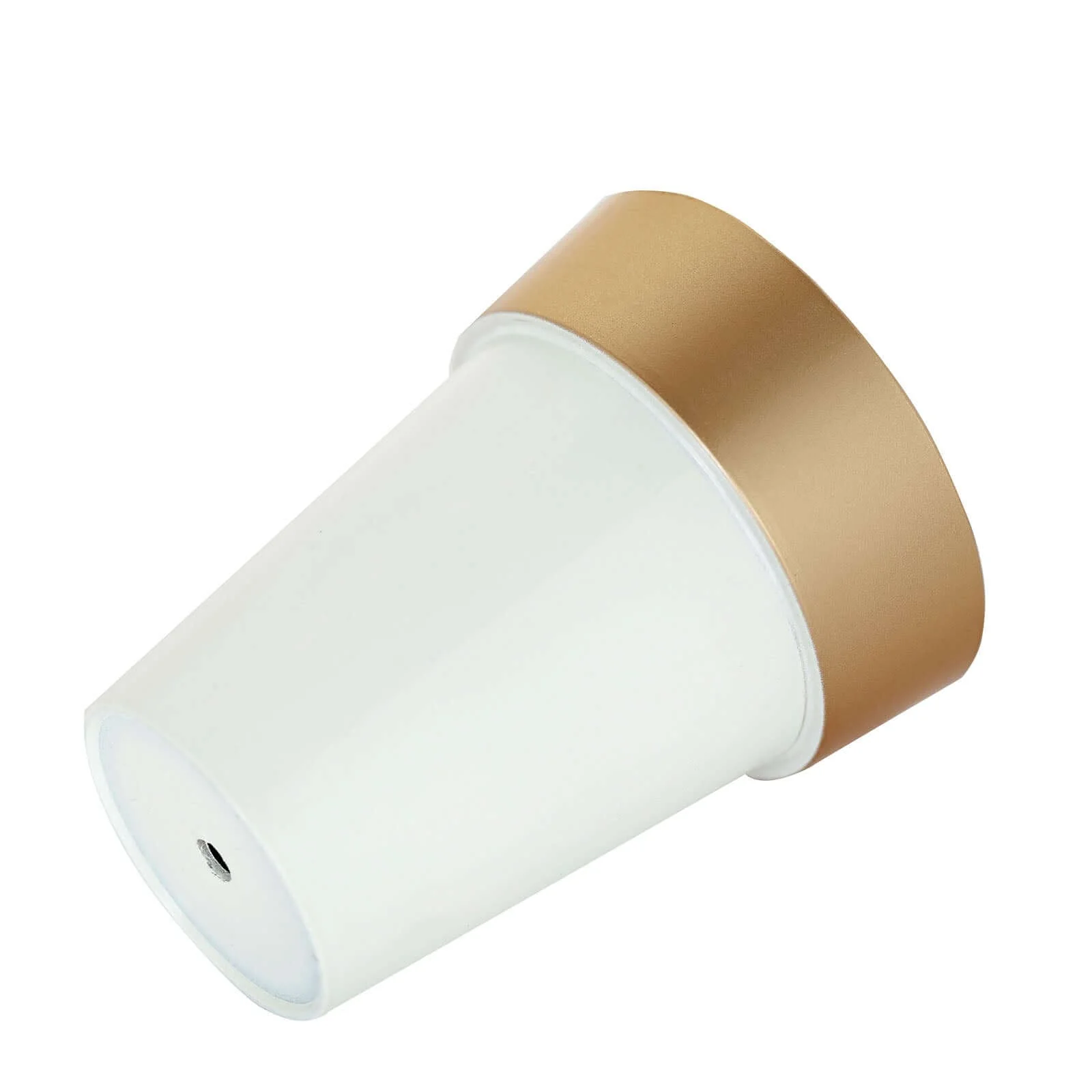 2-Pack Plastic Flower Plant Pots 6" Medium White with Gold Rim - Indoor Decorative Planters - Image 16