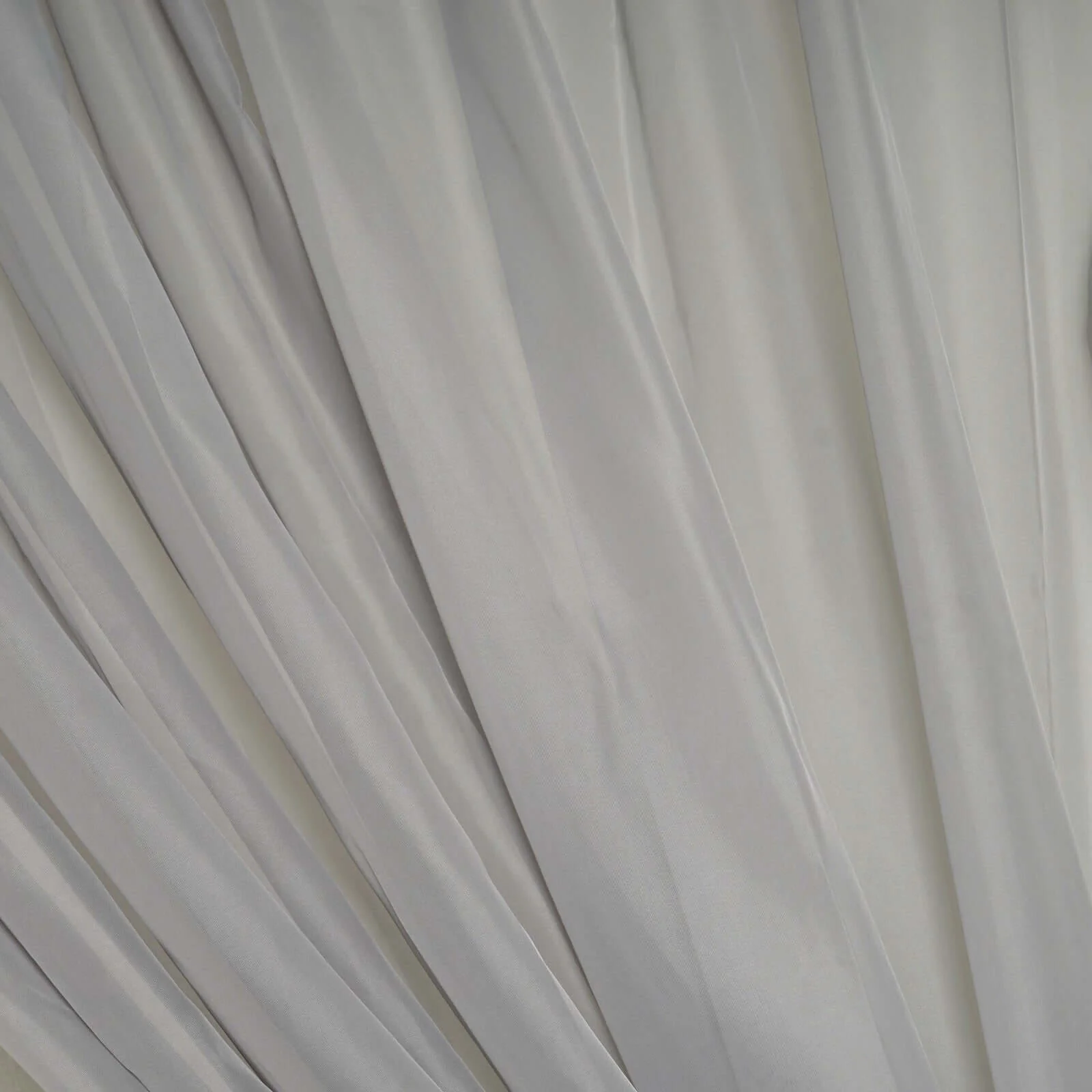 2 Pack 5ftx10ft Silver Chiffon Backdrop Drape Curtains, Durable Flame Resistant Sheer Organza Event Divider Panels With Rod Pockets - Image 8