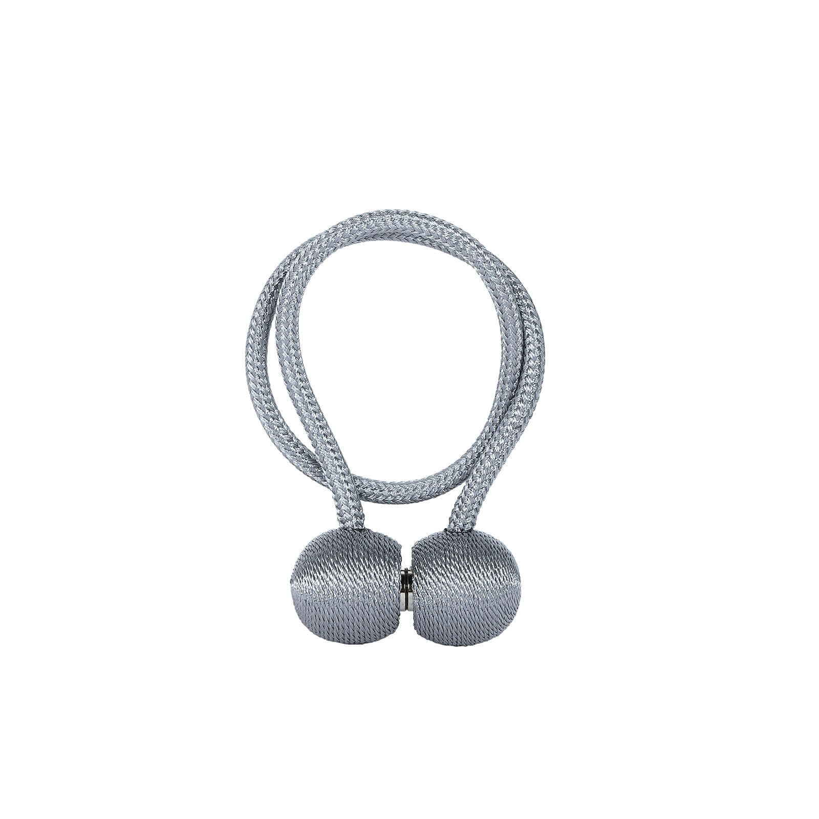 2 Pack Silver Magnetic Curtain Tie Backs For Window Drapes and Backdrop Panels - Image 13