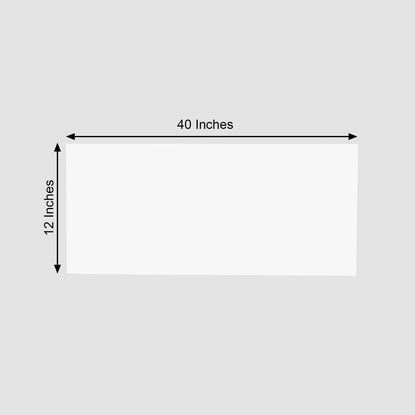 2-Pack White Acrylic Plexiglass Sheets 40"x12" Rectangular Side Plates - Protective Film Coating - Image 3