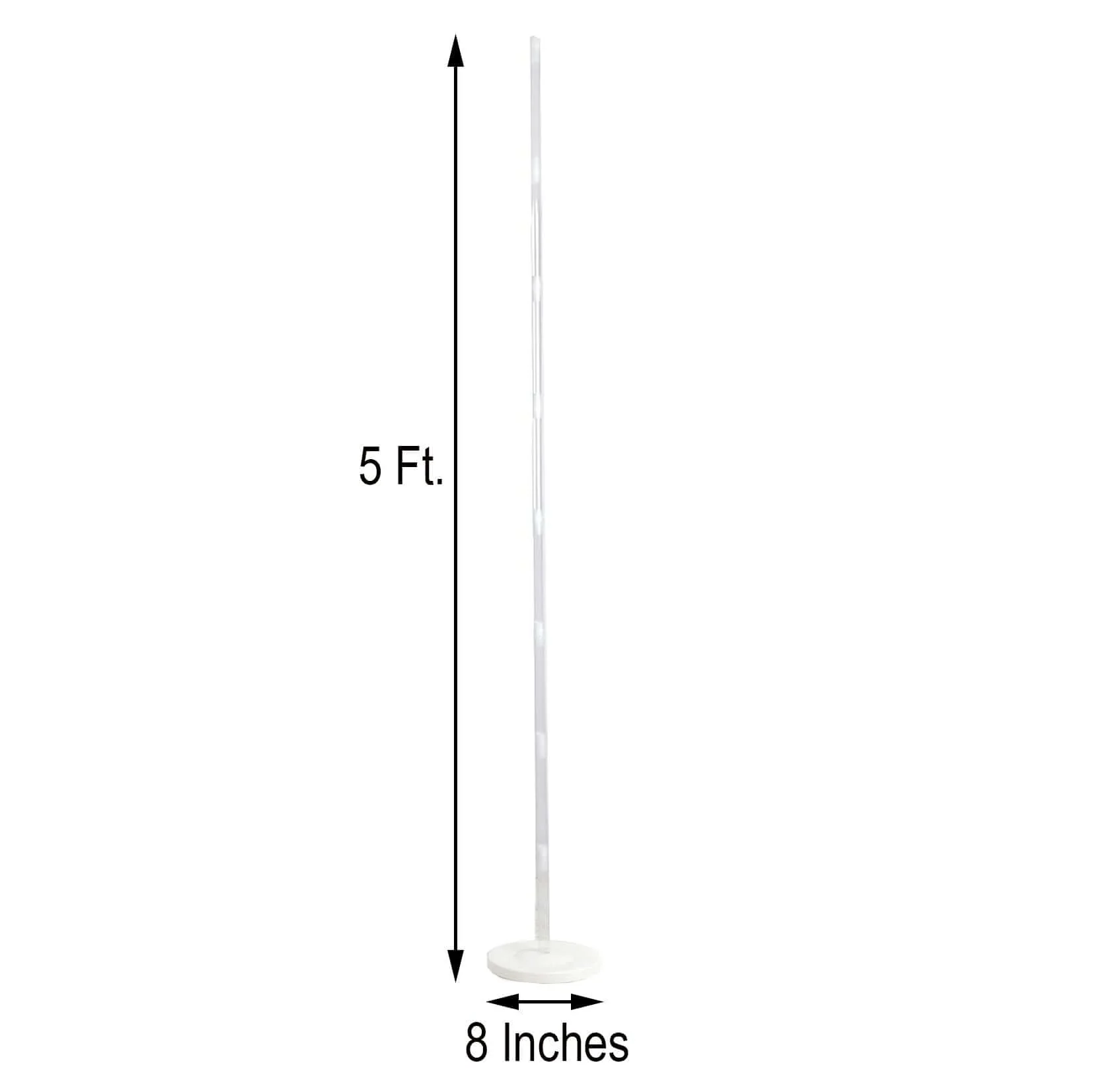 2 Pack White Balloon Column Stand Kit, Balloon Towers - 5ft - Image 3