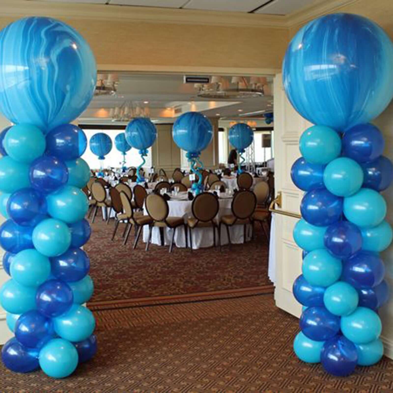 2 Pack White Balloon Column Stand Kit, Balloon Towers - 8ft - Image 7