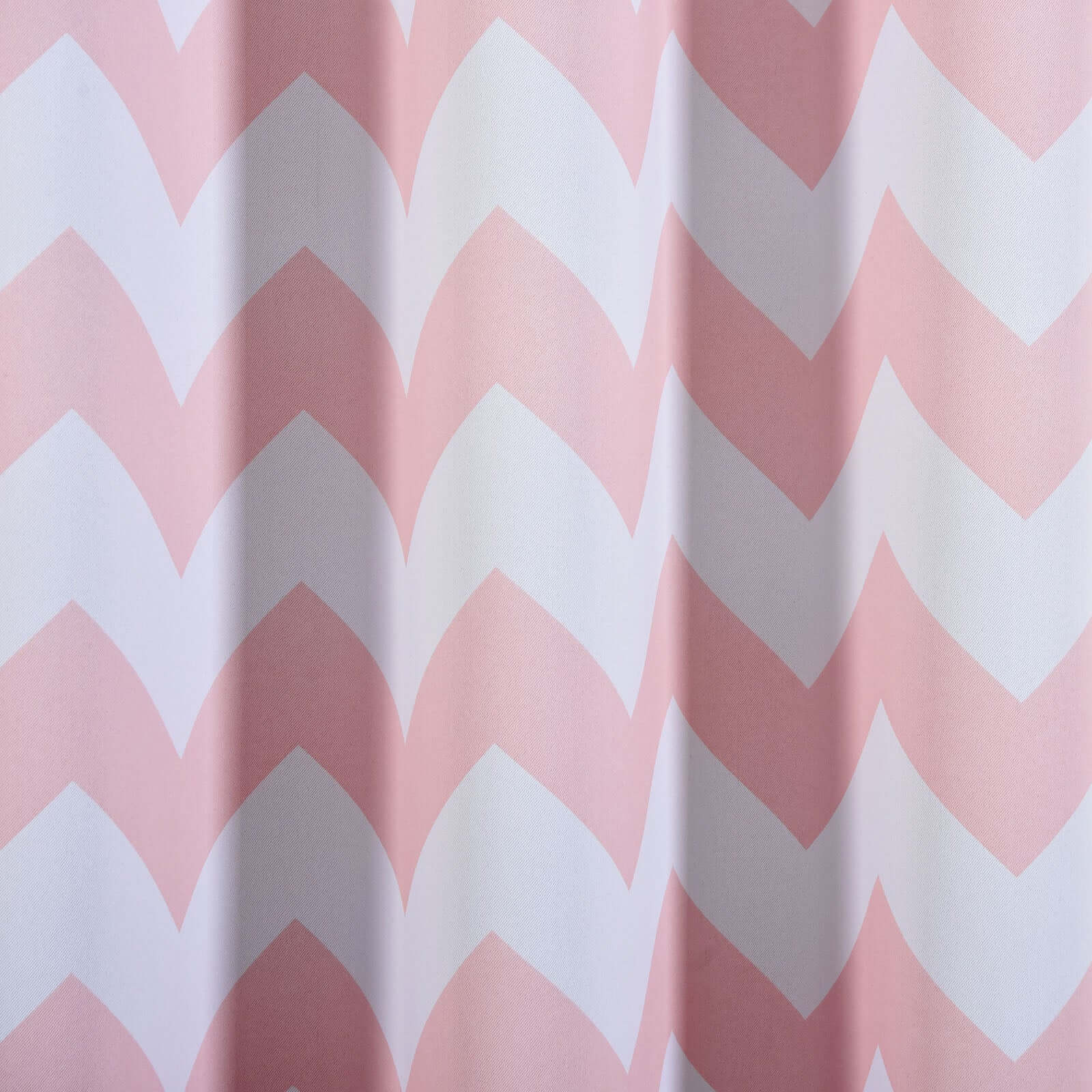 2 Pack White Blush Chevron Print Thermal Blackout Window Curtain Grommet Panels, Noise Canceling Curtains 52"x96" - Image 10
