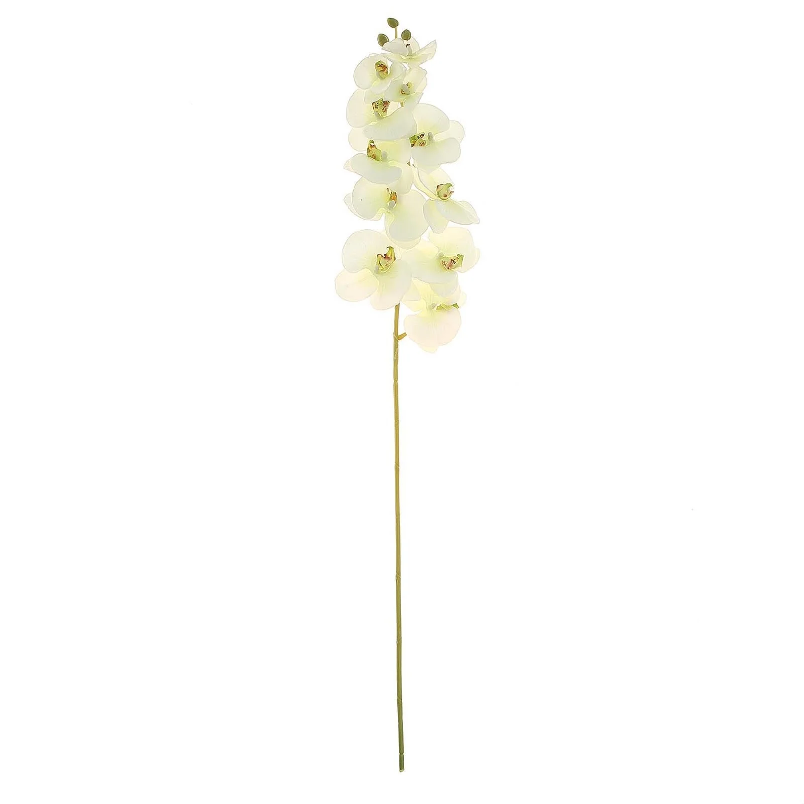 2 Stems Cream Artificial Silk Orchid Flower Bouquets 40" Tall - Image 7