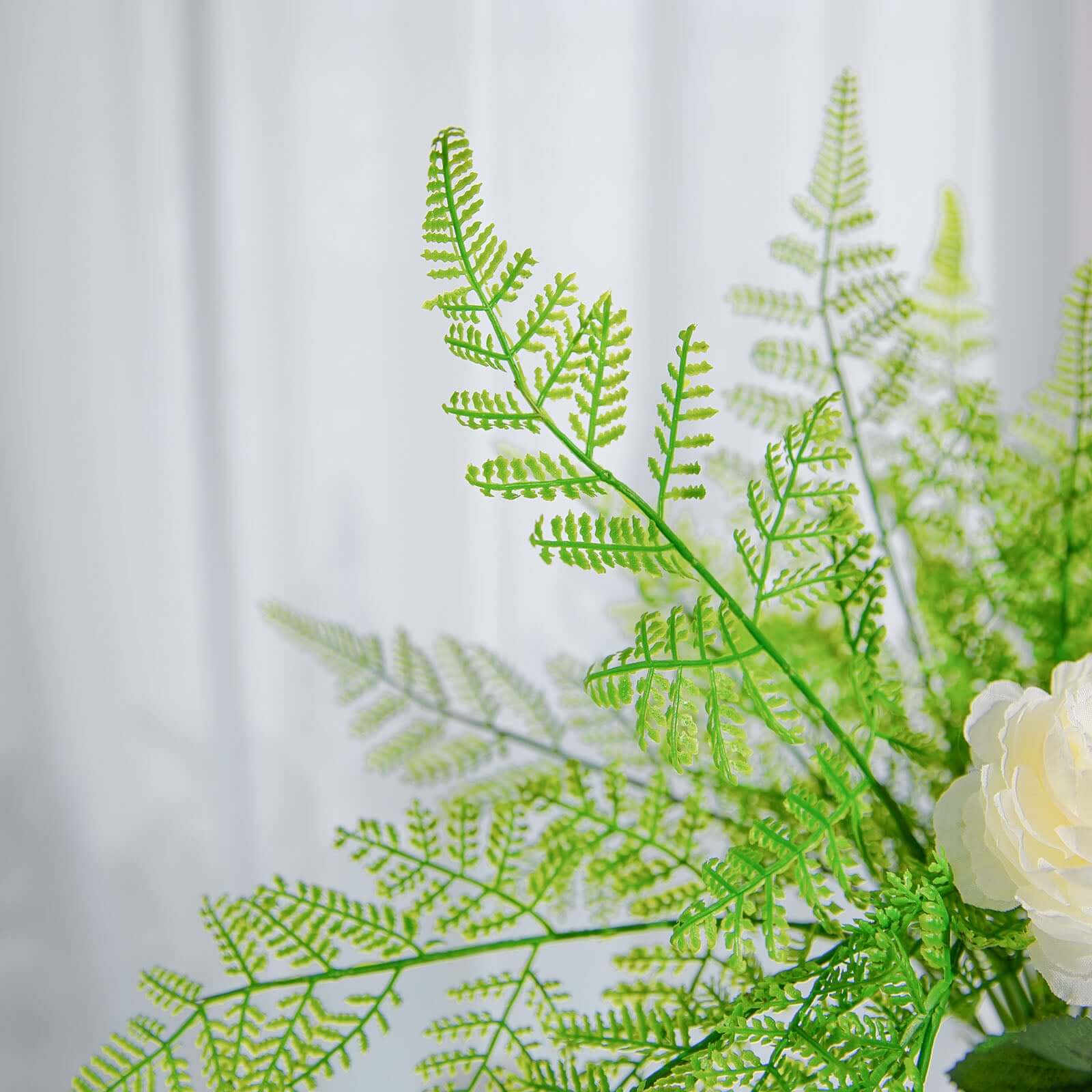 2 Stems Green Artificial Asparagus Fern Leaf Plant Indoor Faux Spray - Image 6