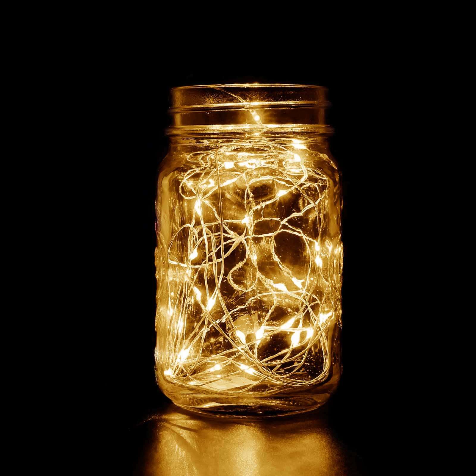 20 LED Starry Bright String Lights 90" Micro Fairy Lights Clear - Battery Operated