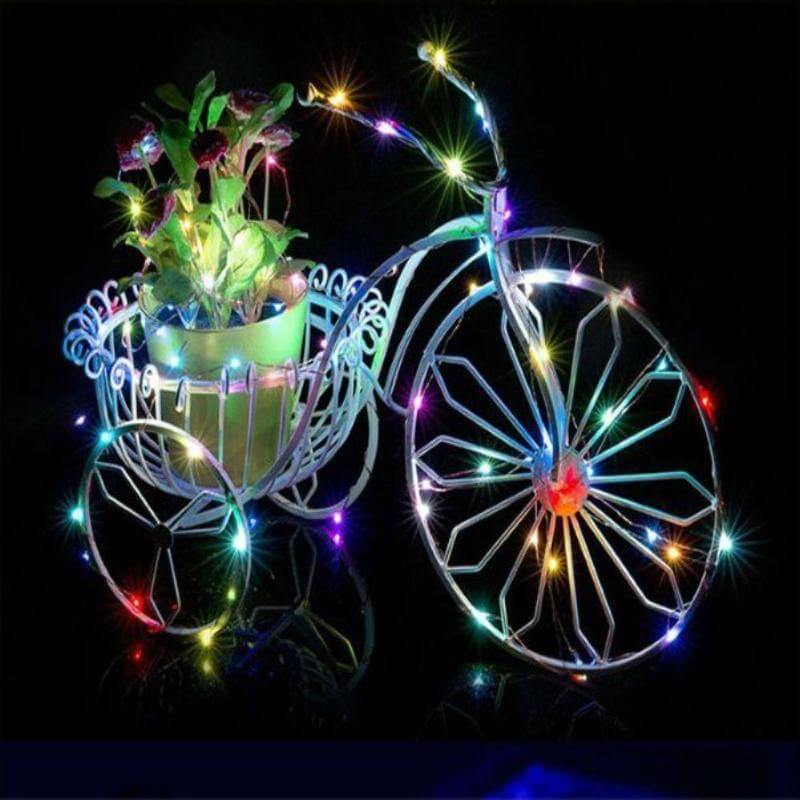 20 LED Starry Bright String Lights 90" Micro Fairy Lights Multicolor - Battery Operated - Image 7