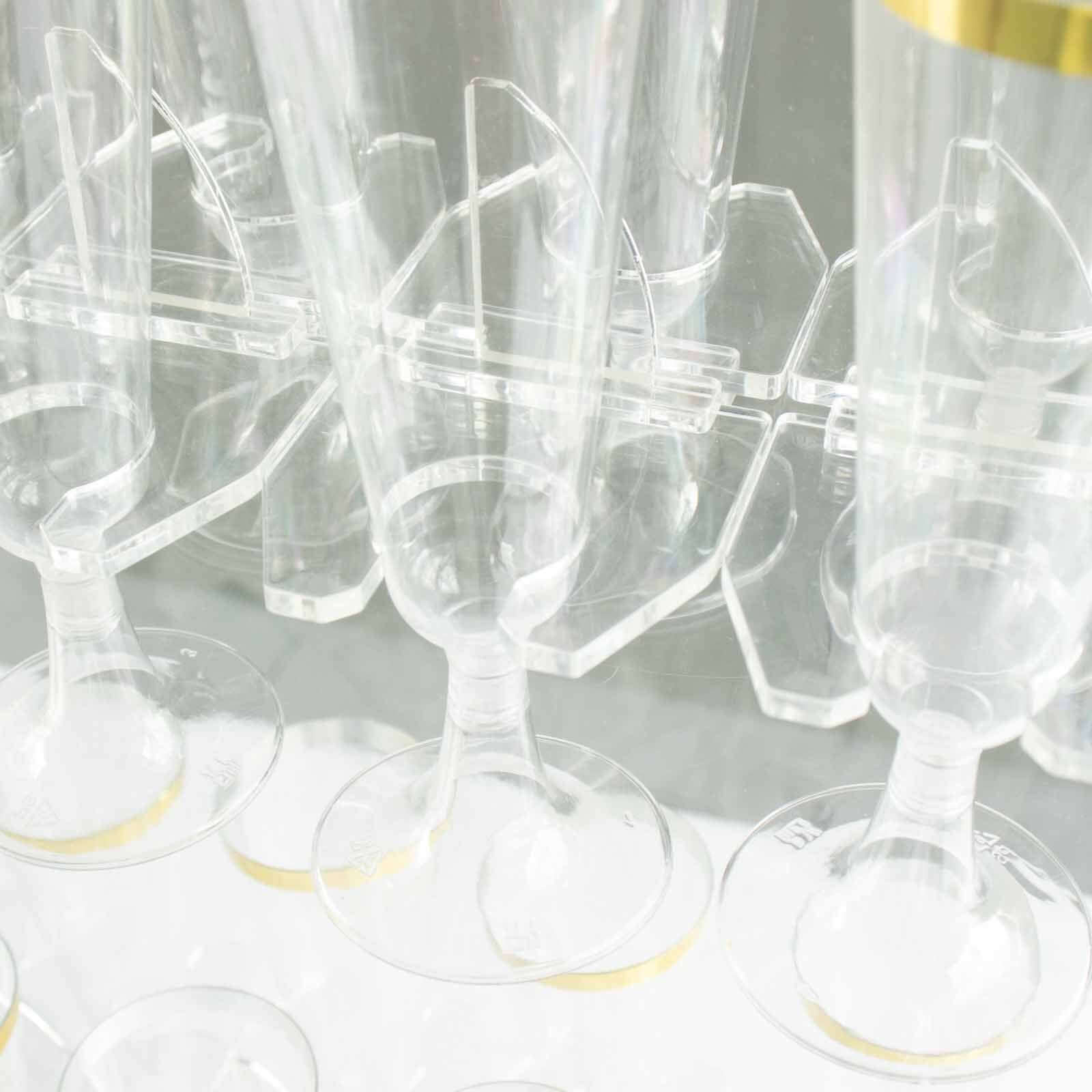 20-Pack Glass Holder Hooks 3" Clear Acrylic for Double Sided Champagne - Image 7