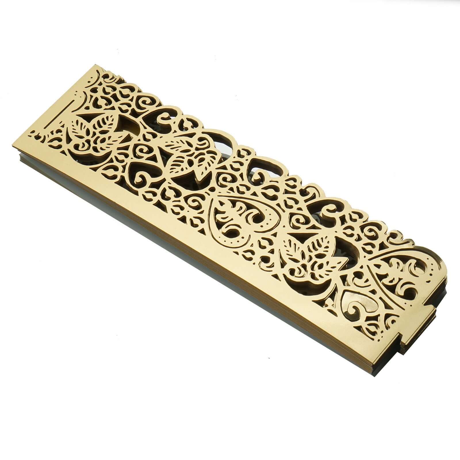 20-Pack Paper Candle Holder Wraps Gold Foil Floral Lace Design - Votive Tealight Decorative Wraps - Image 19