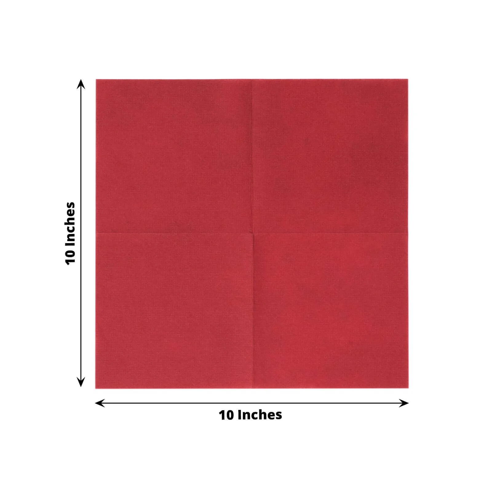 20 Pack Linen-Like Paper Napkins 5"x5" Burgundy - Soft Single-Use Airlaid Cocktail Napkins - Image 3