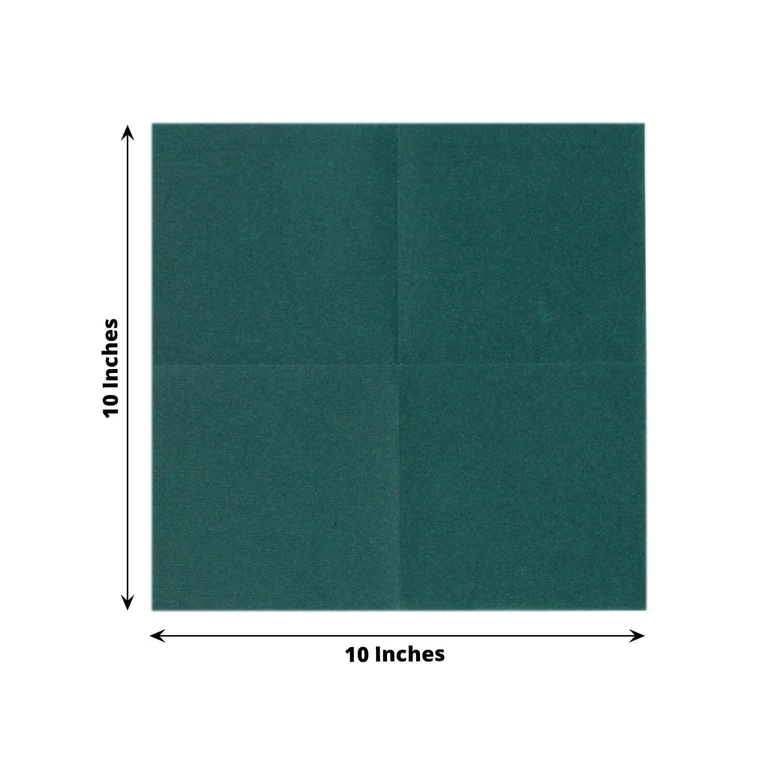 20 Pack Linen-Like Paper Napkins 5"x5" Hunter Emerald Green - Soft Single-Use Airlaid Cocktail Napkins - Image 3