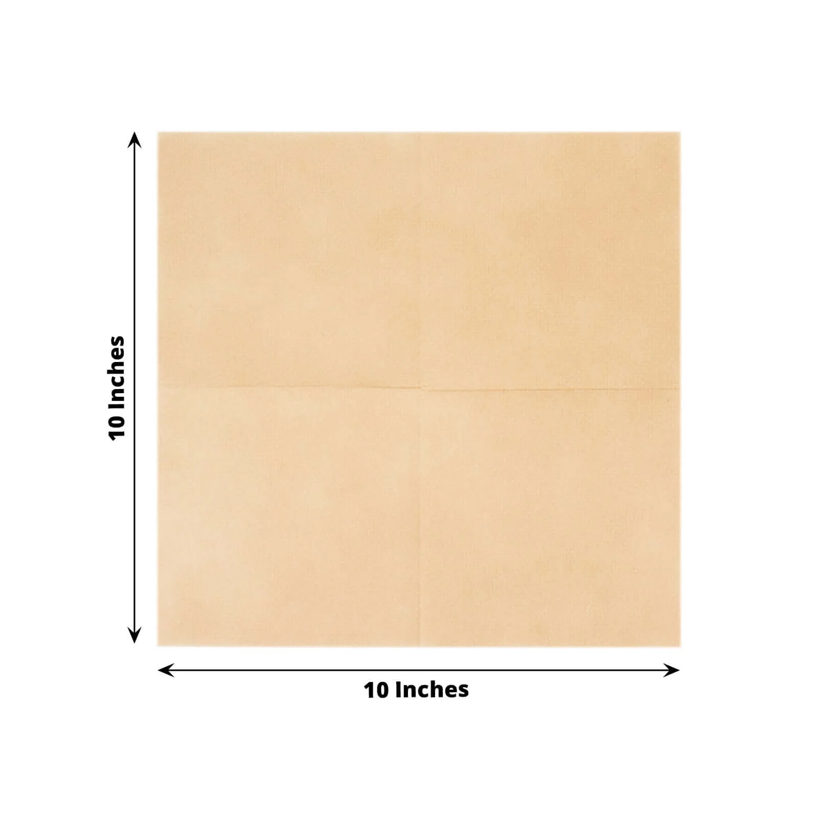 20 Pack Linen-Like Paper Napkins 5"x5" Natural - Soft Single-Use Airlaid Cocktail Napkins - Image 3