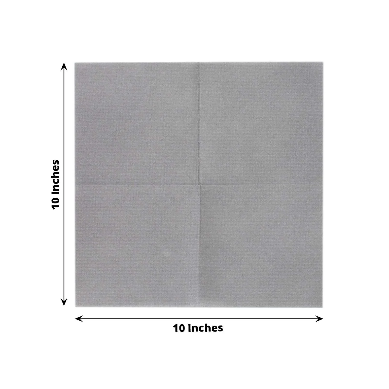 20 Pack Linen-Like Paper Napkins 5"x5" Silver - Soft Single-Use Airlaid Cocktail Napkins - Image 3
