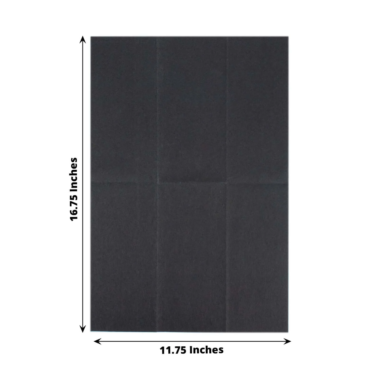 20 Pack Linen-Like Paper Napkins 8.5"x4" Black - Soft & Hygienic Airlaid Towels - Image 3
