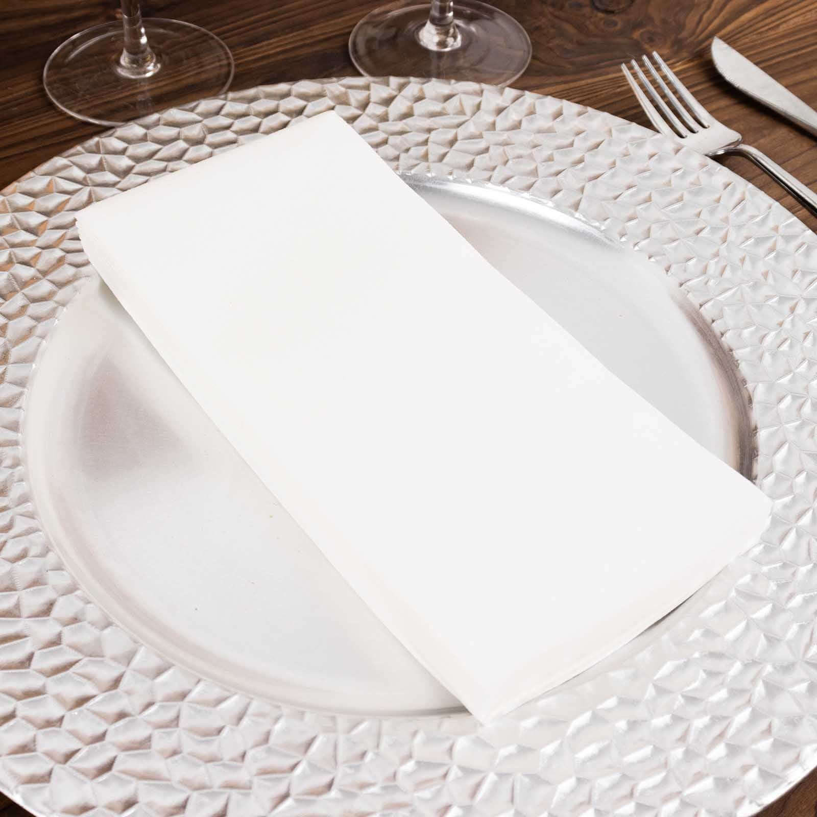 20 Pack Linen-Like Paper Napkins 8.5"x4" White - Soft Hygienic Airlaid Guest Towels for Formal & Casual Dining - Image 6