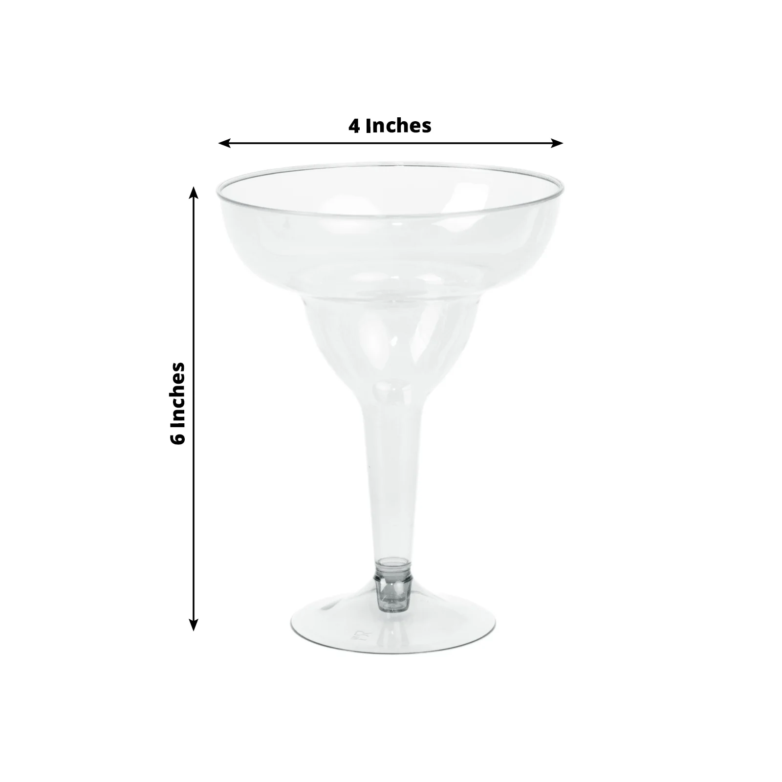 20-Pack Plastic Margarita Glasses 10oz Clear - Disposable Cocktail Cups for Frozen Drinks - Image 3