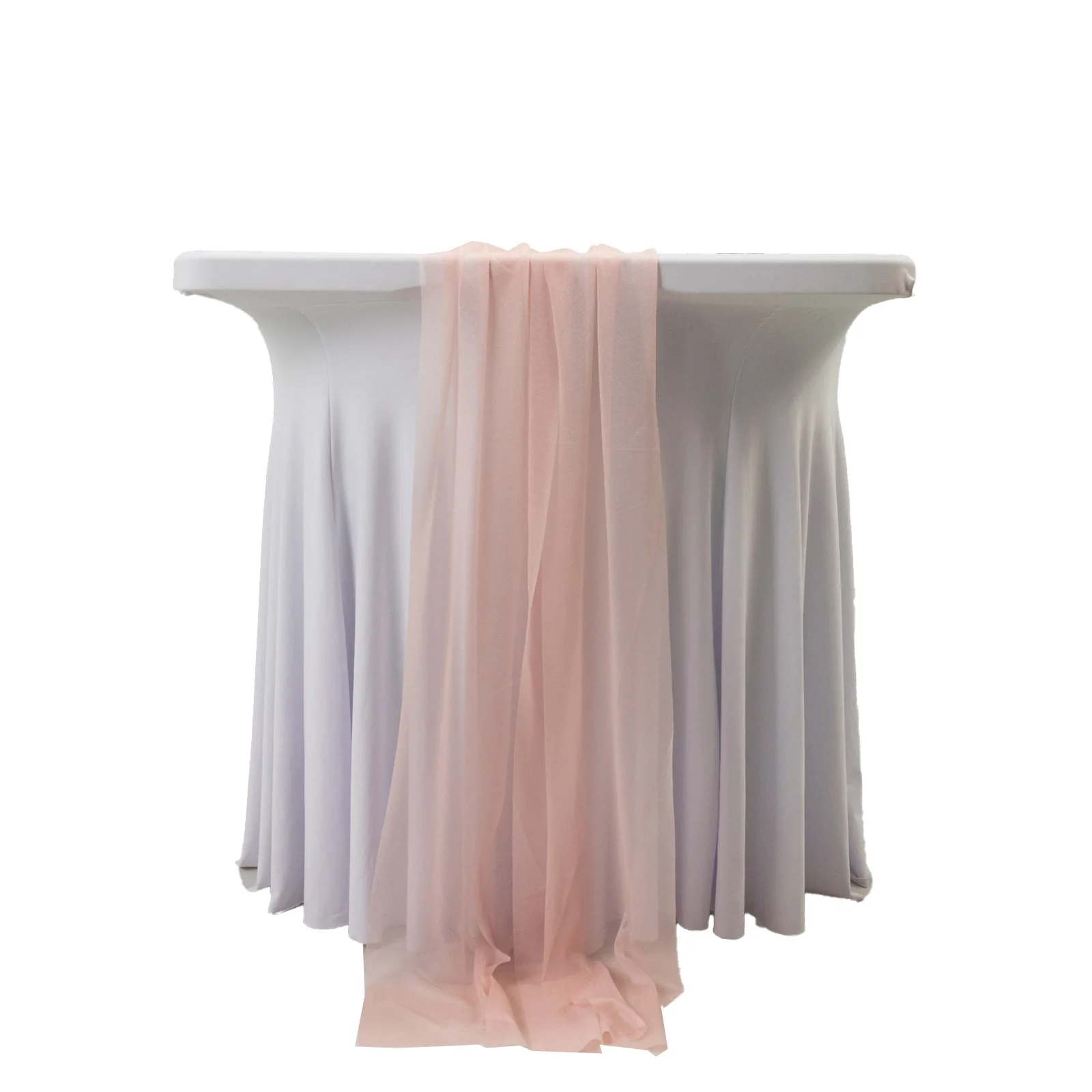 20-Pack Sheer Table Runners Blush, 9ft Long Sheer Drapes Table Decor, Wrinkle-Free - Image 6