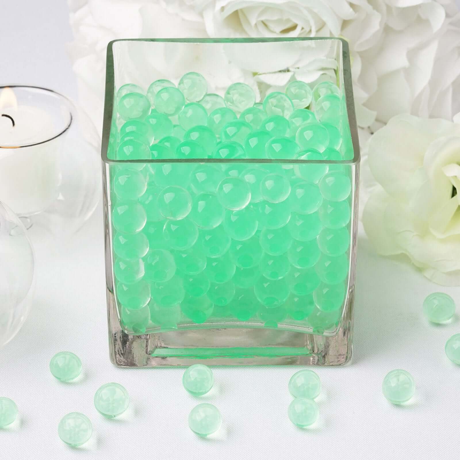 200-250 Pcs Water Gel Beads Vase Filler Apple Green - Small Nontoxic Jelly Balls - Image 5
