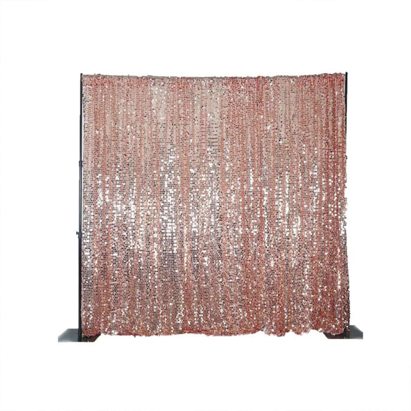 Blush Big Payette Sequin Divider Backdrop Curtain, Event Background Drapery Panel - 20ftx10ft - Image 7