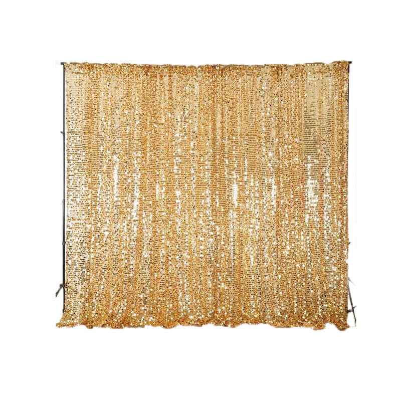 Gold Big Payette Sequin Divider Backdrop Curtain, Event Background Drapery Panel - 20ftx10ft - Image 6