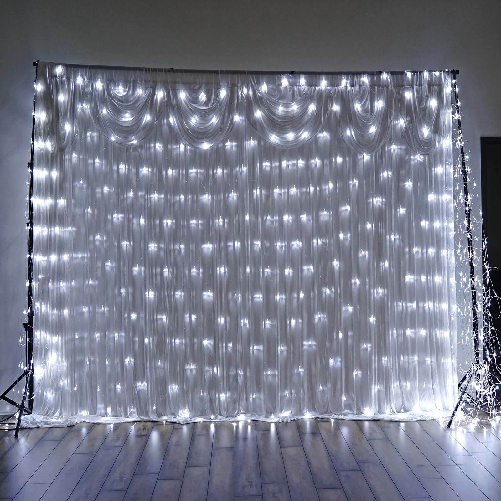 White 600 LED Fish Net Lights, Fairy String Lights With 8 Modes 20ftx10ft - Image 8