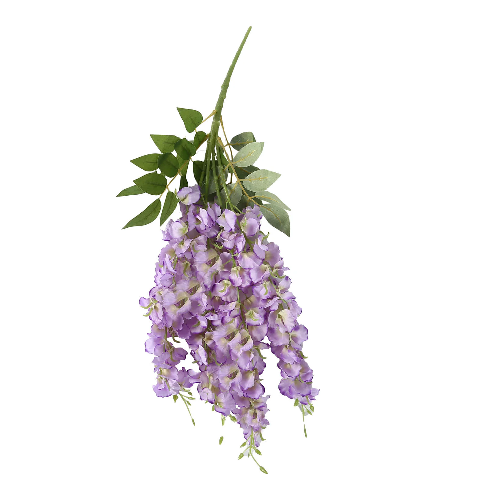 6 Pack Purple Artificial Wisteria Vines Hanging Plants, Long Silk Flowers Bushes - 4 Full Strands in 1 Bush - 21" - Image 7