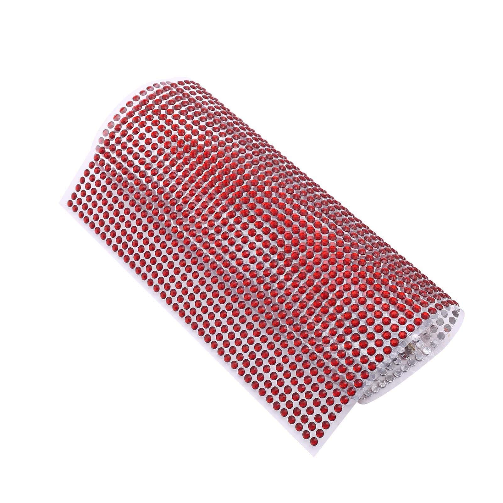 Red Self Adhesive Rhinestone Diamond Sticker Wrap Sheets, DIY Craft Gem Stickers 21"x11" - Image 7