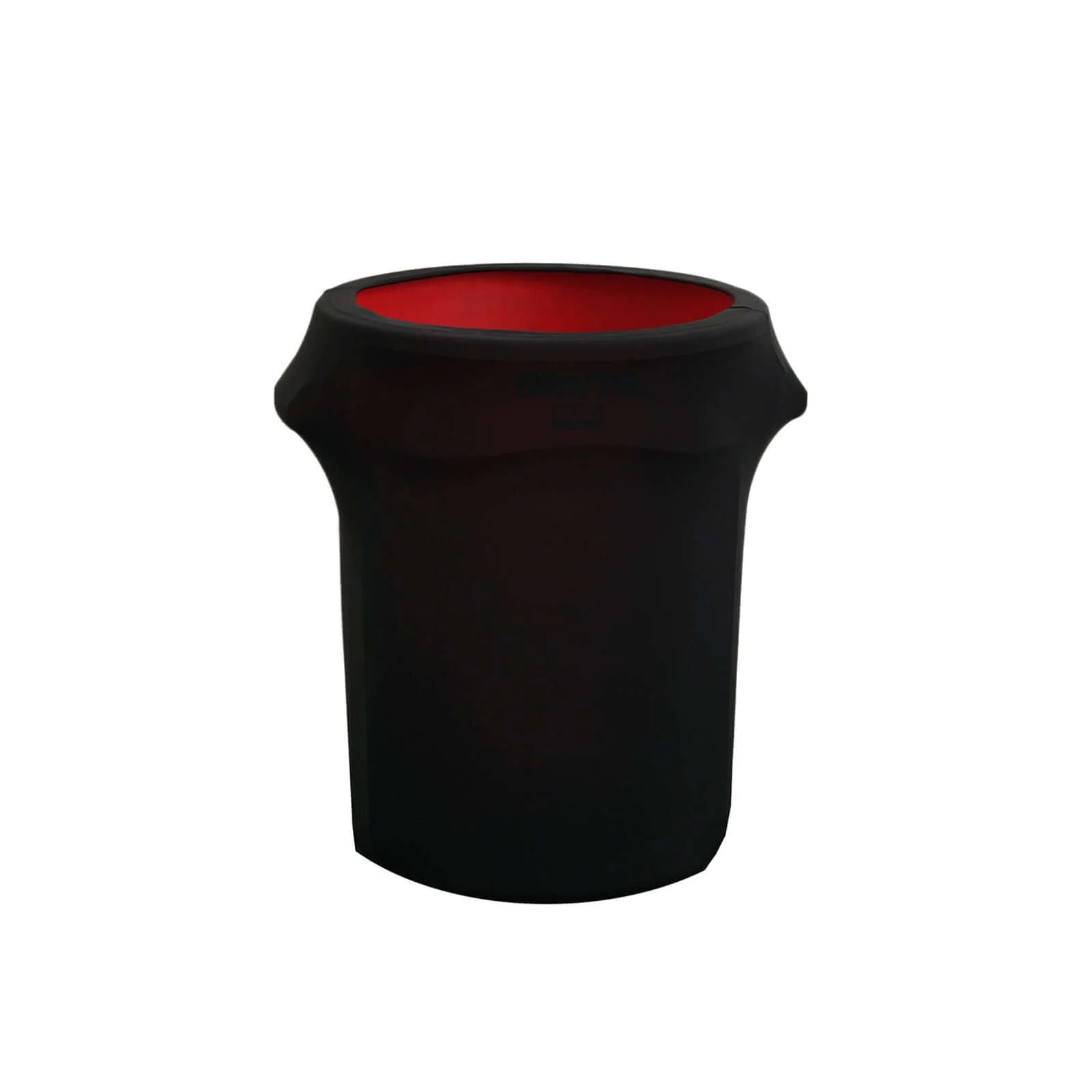 Black Stretch Spandex Round Trash Bin Container Cover 24-40 Gallons - Image 7