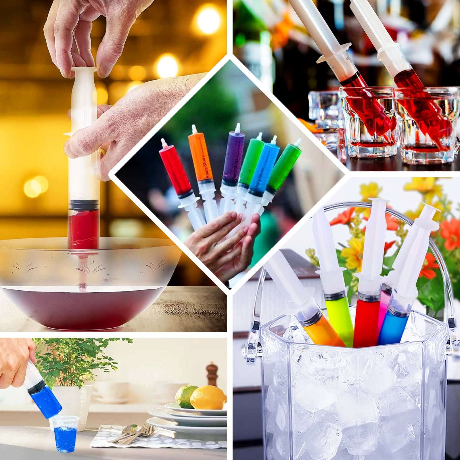 24 Pack Clear Disposable Plastic Cocktail Jello Shot Syringes 1.5oz - Image 5