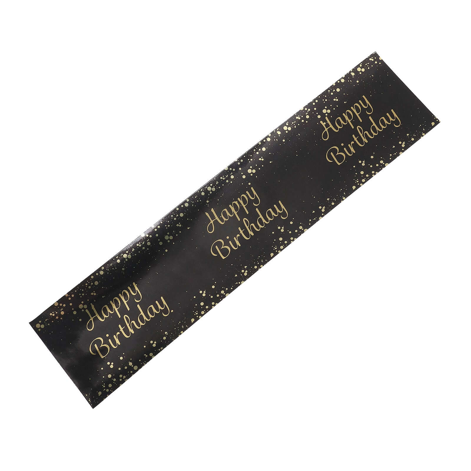 24 Pack Black/Gold Water Bottle Labels with Happy Birthday Print, Waterproof Bottle Stickers - Image 7