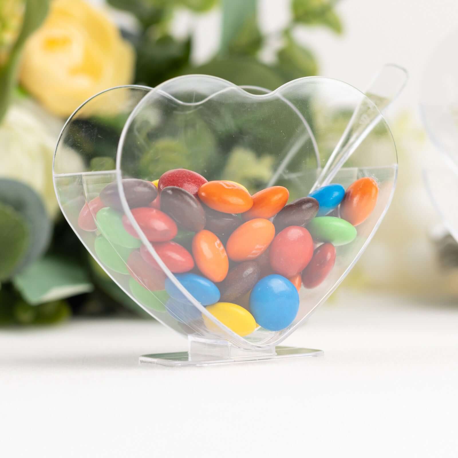 24-Pack Mini Clear Plastic Heart-Shaped Dessert Parfait Cups 2oz, Spoons Included - Disposable or Reusable Pudding Snack Bowls - Image 6